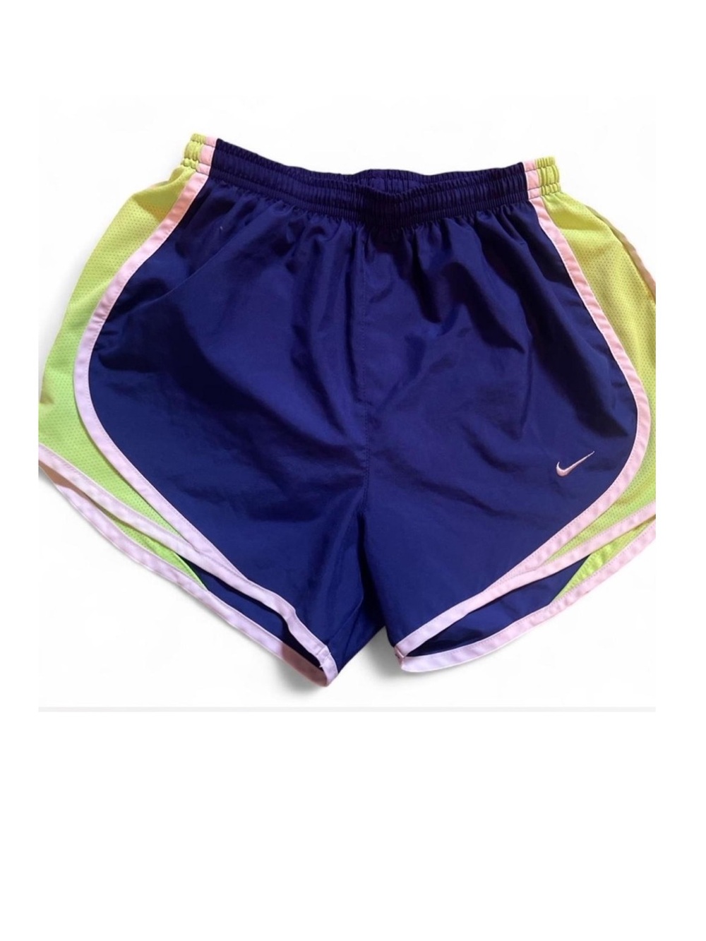 Nike Tempo Dri Fit Running Shorts Women XS Blue Green Athletic